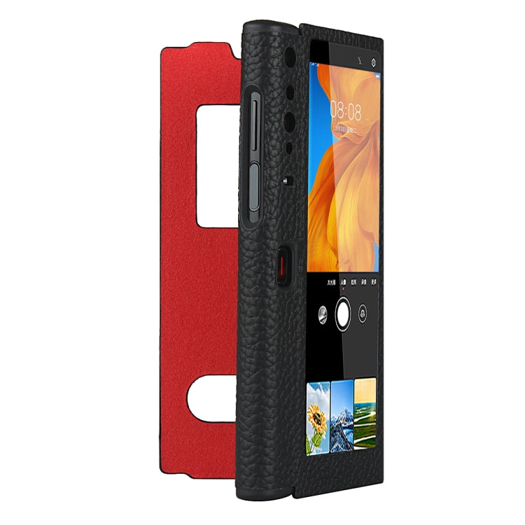 For Huawei Mate Xs Lychee Texture Smart View Window Horizontal Flip Leather Case with Holder & Sleep / Wake-up Function
