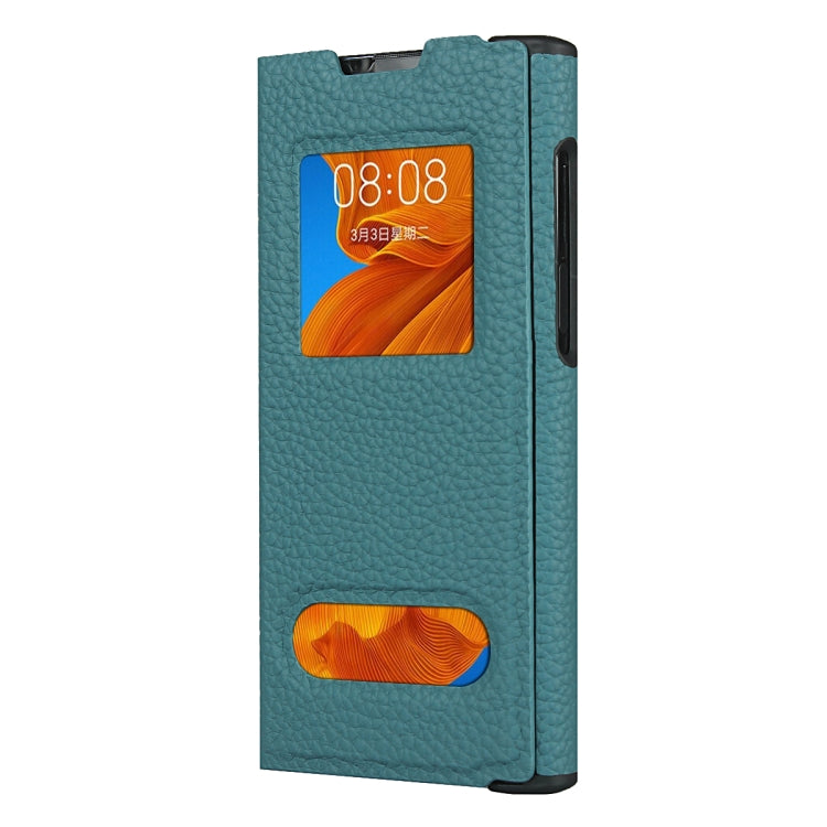For Huawei Mate Xs Lychee Texture Smart View Window Horizontal Flip Leather Case with Holder & Sleep / Wake-up Function
