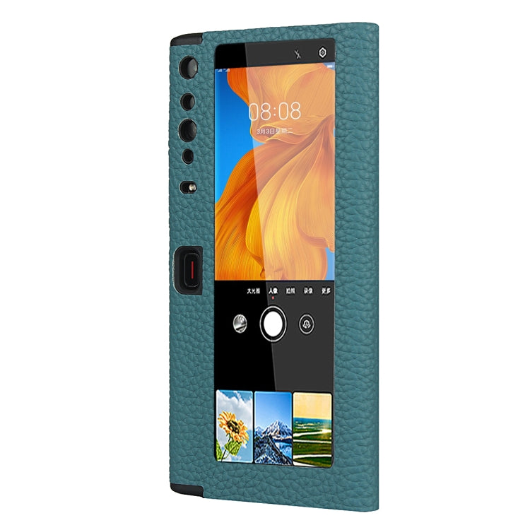 For Huawei Mate Xs Lychee Texture Smart View Window Horizontal Flip Leather Case with Holder & Sleep / Wake-up Function