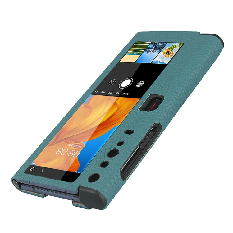 For Huawei Mate Xs Lychee Texture Smart View Window Horizontal Flip Leather Case with Holder & Sleep / Wake-up Function