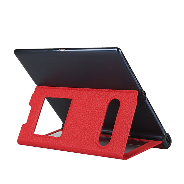 For Huawei Mate Xs Lychee Texture Smart View Window Horizontal Flip Leather Case with Holder & Sleep / Wake-up Function