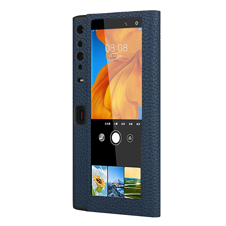 For Huawei Mate Xs Lychee Texture Smart View Window Horizontal Flip Leather Case with Holder & Sleep / Wake-up Function