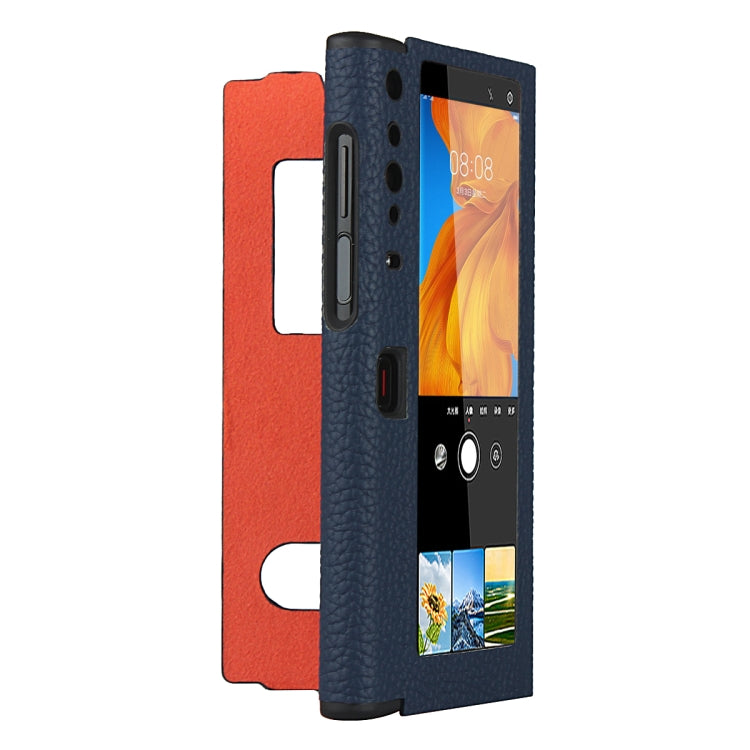 For Huawei Mate Xs Lychee Texture Smart View Window Horizontal Flip Leather Case with Holder & Sleep / Wake-up Function