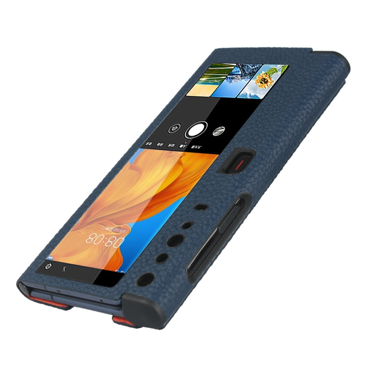 For Huawei Mate Xs Lychee Texture Smart View Window Horizontal Flip Leather Case with Holder & Sleep / Wake-up Function