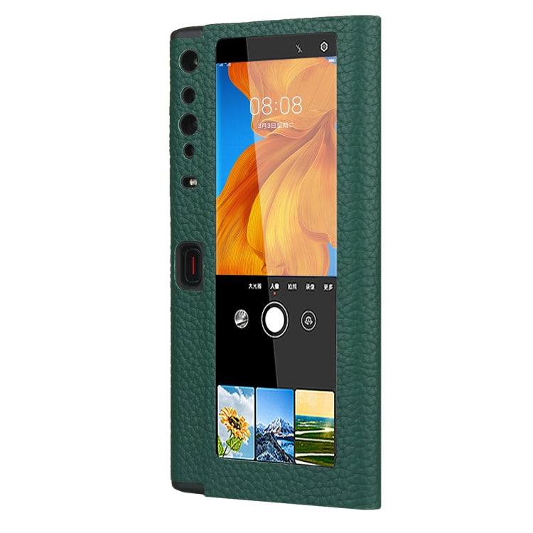 For Huawei Mate Xs Lychee Texture Smart View Window Horizontal Flip Leather Case with Holder & Sleep / Wake-up Function