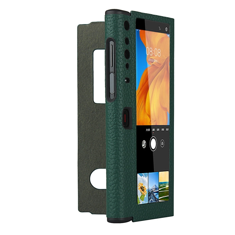 For Huawei Mate Xs Lychee Texture Smart View Window Horizontal Flip Leather Case with Holder & Sleep / Wake-up Function