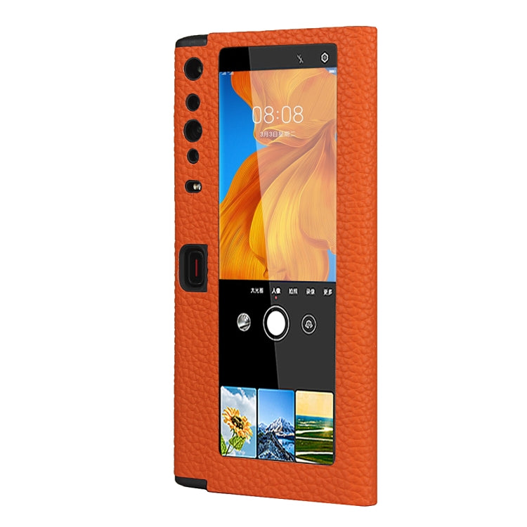 For Huawei Mate Xs Lychee Texture Smart View Window Horizontal Flip Leather Case with Holder & Sleep / Wake-up Function