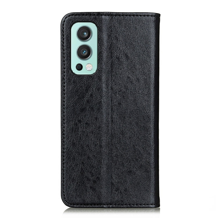 For OnePlus Nord 2 5G Magnetic Crazy Horse Texture Horizontal Flip Leather Case with Holder & Card Slots & Wallet