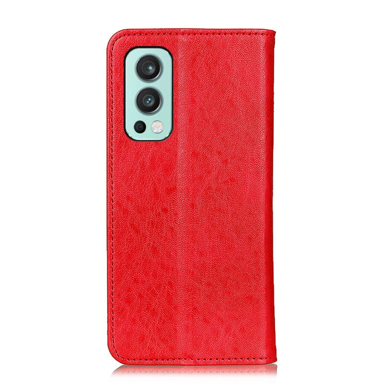 For OnePlus Nord 2 5G Magnetic Crazy Horse Texture Horizontal Flip Leather Case with Holder & Card Slots & Wallet