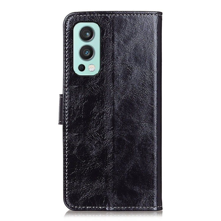 For OnePlus Nord 2 5G Retro Crazy Horse Texture Horizontal Flip Leather Case with Holder & Card Slots & Photo Frame & Wallet