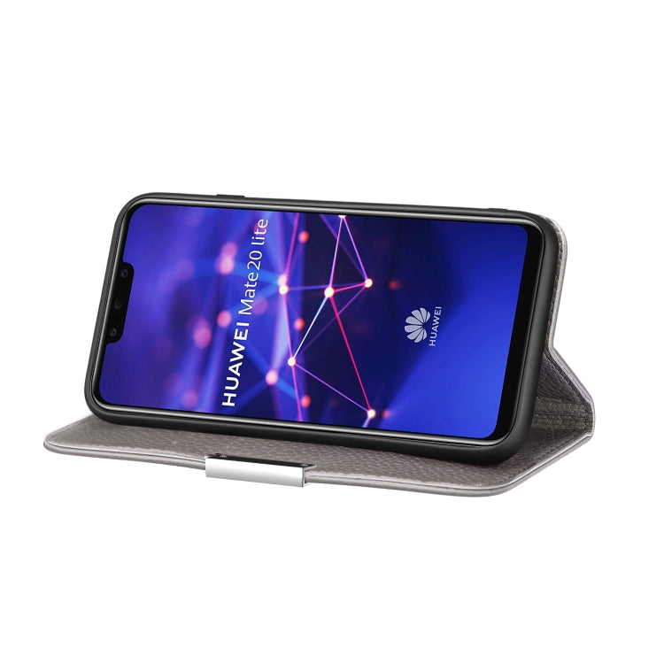 For Huawei Mate 20 Lite Litchi Texture Horizontal Flip Leather Case with Holder & Card Slots