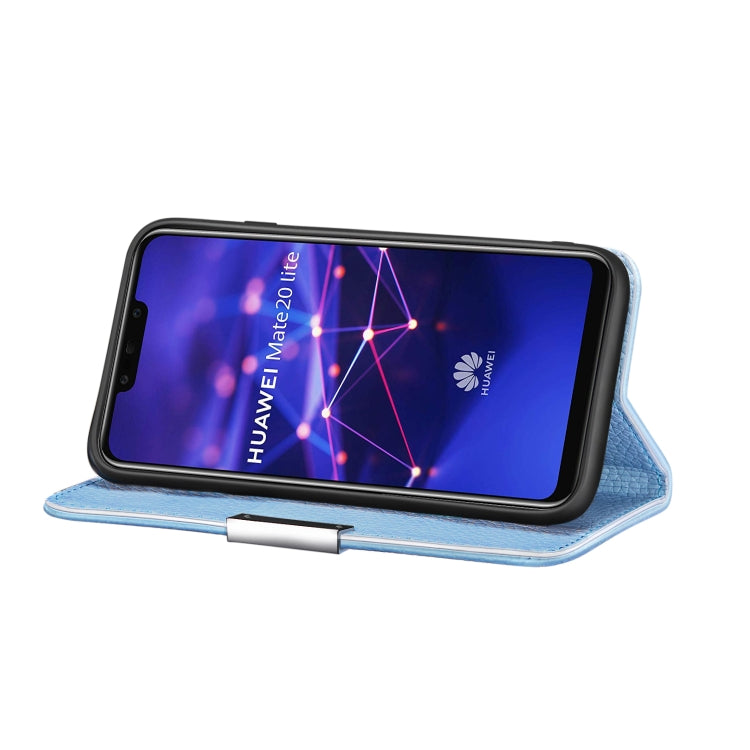 For Huawei Mate 20 Lite Litchi Texture Horizontal Flip Leather Case with Holder & Card Slots