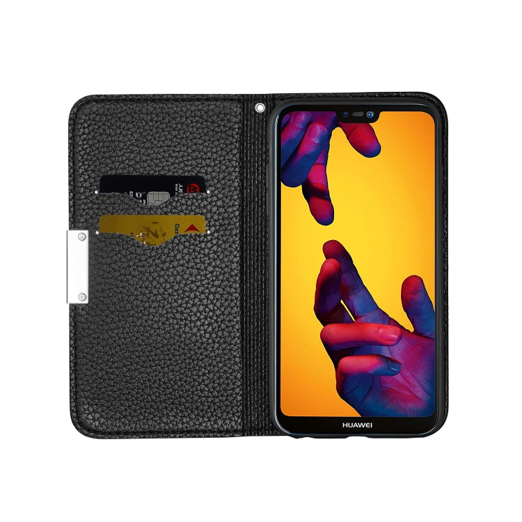 For Huawei P20 Lite Litchi Texture Horizontal Flip Leather Case with Holder & Card Slots