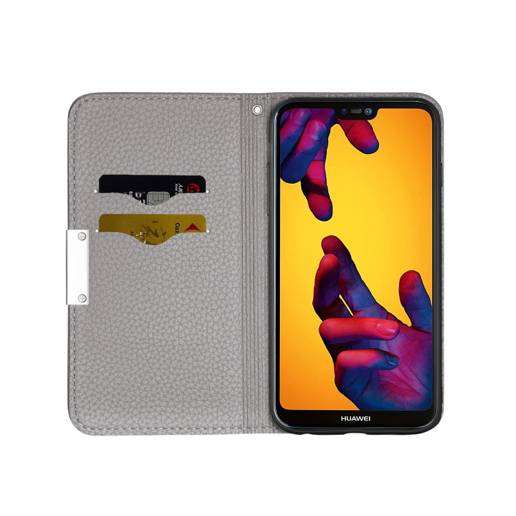 For Huawei P20 Lite Litchi Texture Horizontal Flip Leather Case with Holder & Card Slots