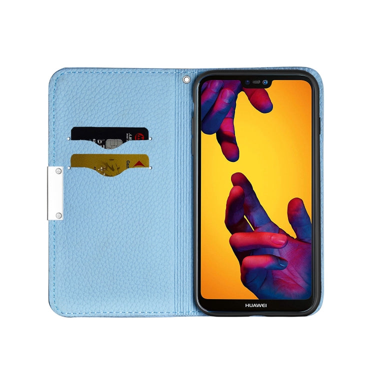 For Huawei P20 Lite Litchi Texture Horizontal Flip Leather Case with Holder & Card Slots