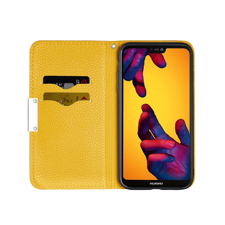 For Huawei P20 Lite Litchi Texture Horizontal Flip Leather Case with Holder & Card Slots