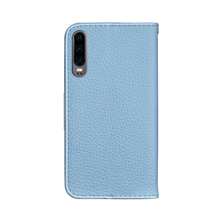 For Huawei P30 Litchi Texture Horizontal Flip Leather Case with Holder & Card Slots