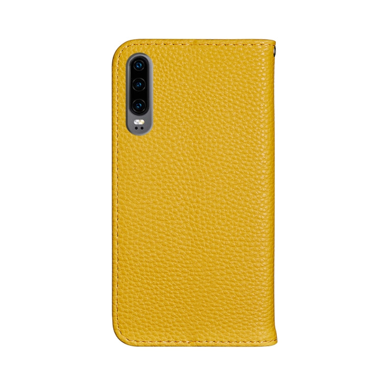 For Huawei P30 Litchi Texture Horizontal Flip Leather Case with Holder & Card Slots