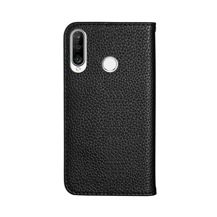 For Huawei P30 Lite Litchi Texture Horizontal Flip Leather Case with Holder & Card Slots