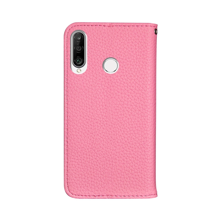 For Huawei P30 Lite Litchi Texture Horizontal Flip Leather Case with Holder & Card Slots