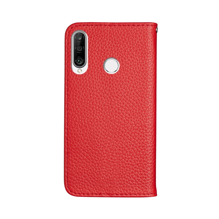 For Huawei P30 Lite Litchi Texture Horizontal Flip Leather Case with Holder & Card Slots