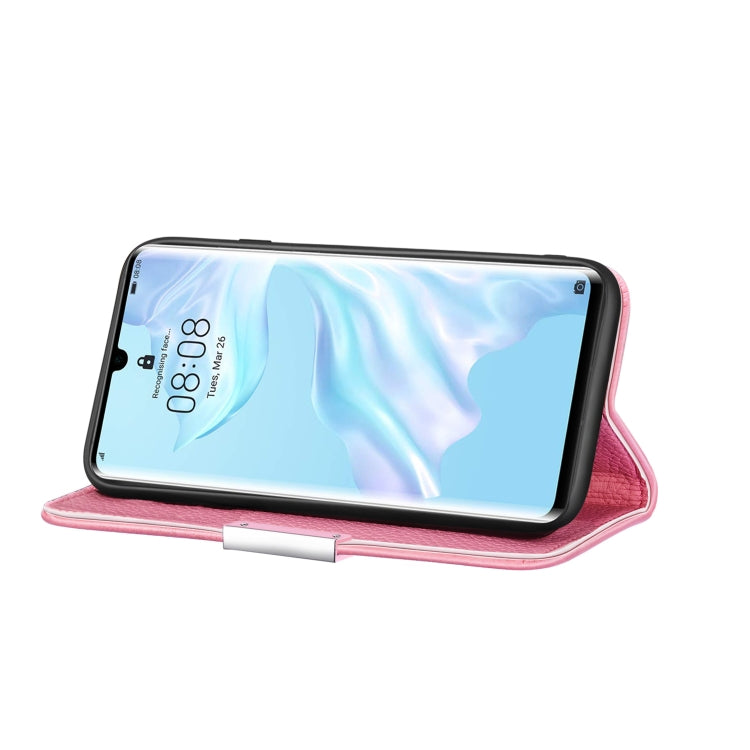 For Huawei P30 Pro Litchi Texture Horizontal Flip Leather Case with Holder & Card Slots
