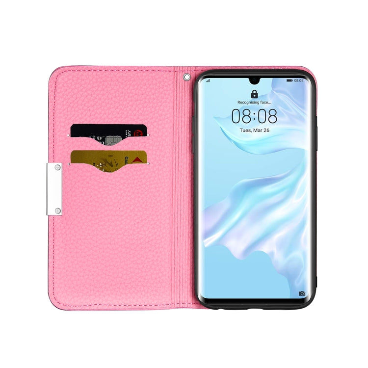 For Huawei P30 Pro Litchi Texture Horizontal Flip Leather Case with Holder & Card Slots
