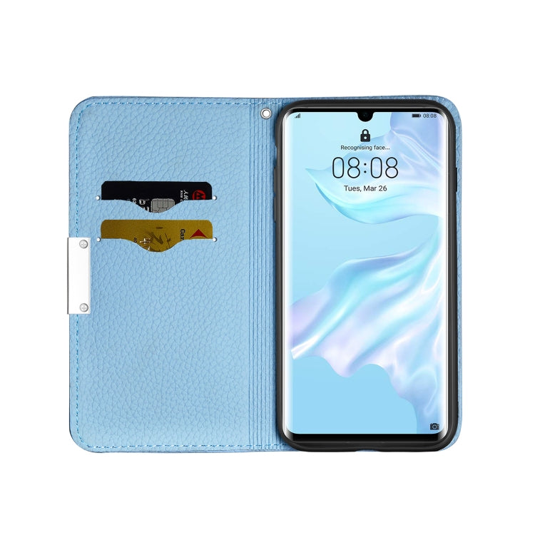 For Huawei P30 Pro Litchi Texture Horizontal Flip Leather Case with Holder & Card Slots