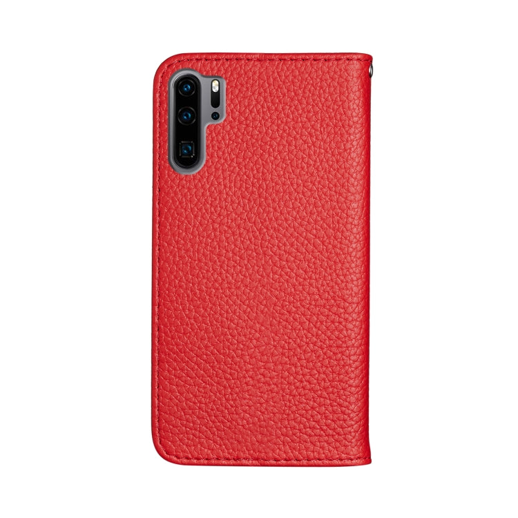 For Huawei P30 Pro Litchi Texture Horizontal Flip Leather Case with Holder & Card Slots