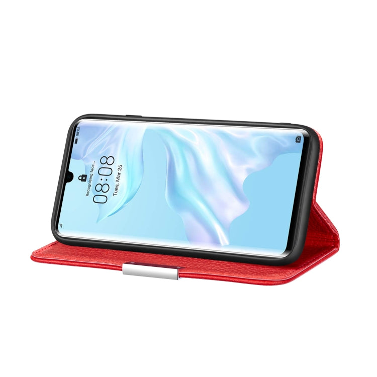 For Huawei P30 Pro Litchi Texture Horizontal Flip Leather Case with Holder & Card Slots