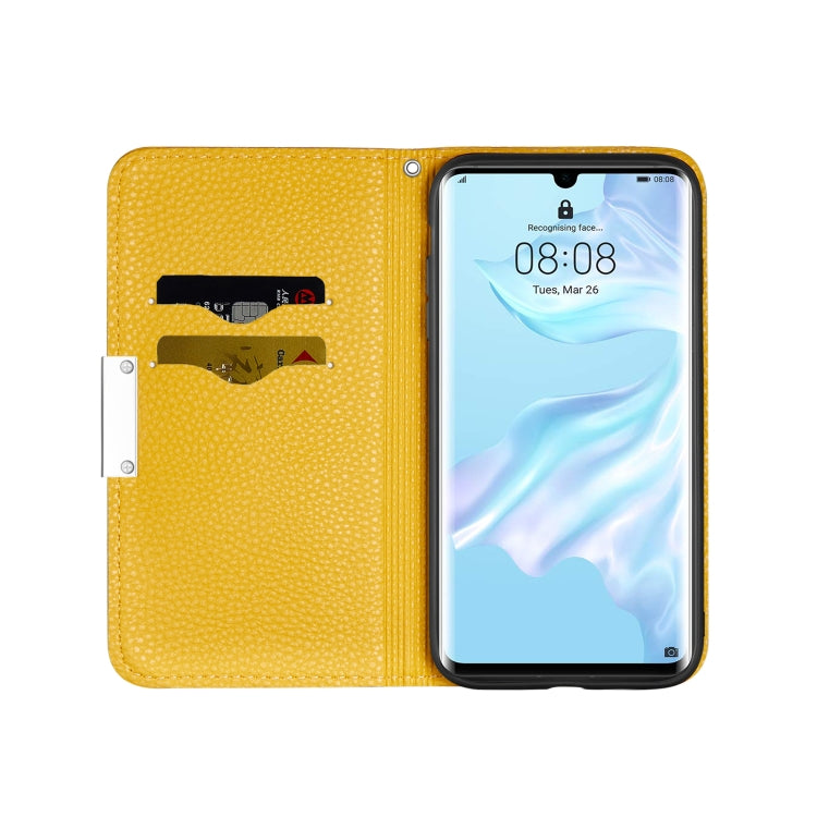 For Huawei P30 Pro Litchi Texture Horizontal Flip Leather Case with Holder & Card Slots