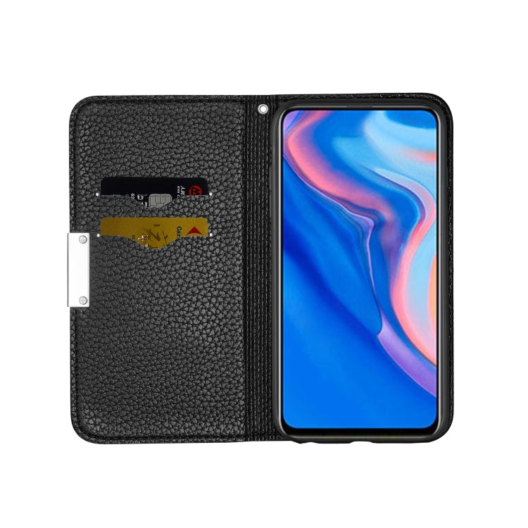 For Huawei P Smart Z Litchi Texture Horizontal Flip Leather Case with Holder & Card Slots