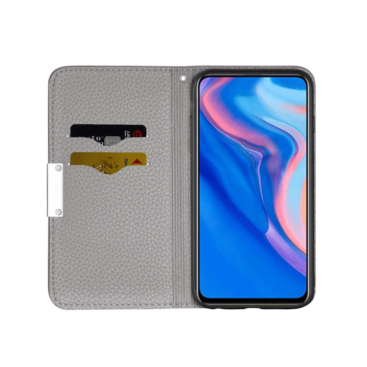 For Huawei P Smart Z Litchi Texture Horizontal Flip Leather Case with Holder & Card Slots