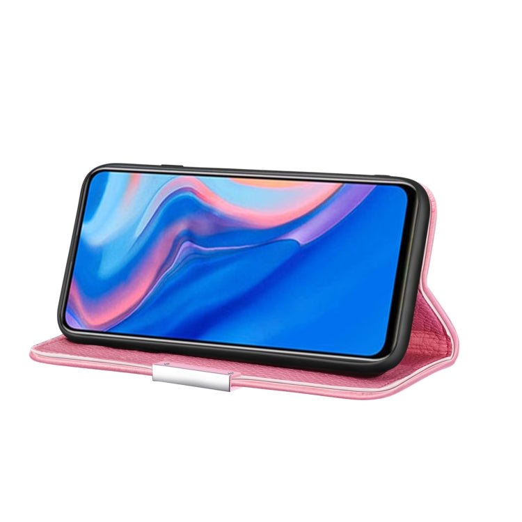 For Huawei P Smart Z Litchi Texture Horizontal Flip Leather Case with Holder & Card Slots