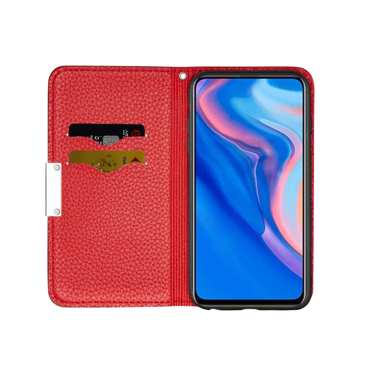 For Huawei P Smart Z Litchi Texture Horizontal Flip Leather Case with Holder & Card Slots