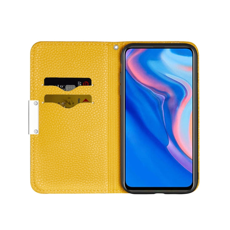 For Huawei P Smart Z Litchi Texture Horizontal Flip Leather Case with Holder & Card Slots