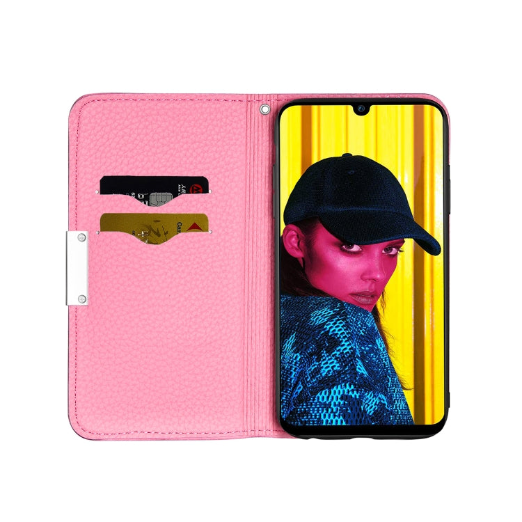 For Huawei P Smart (2019) Litchi Texture Horizontal Flip Leather Case with Holder & Card Slots