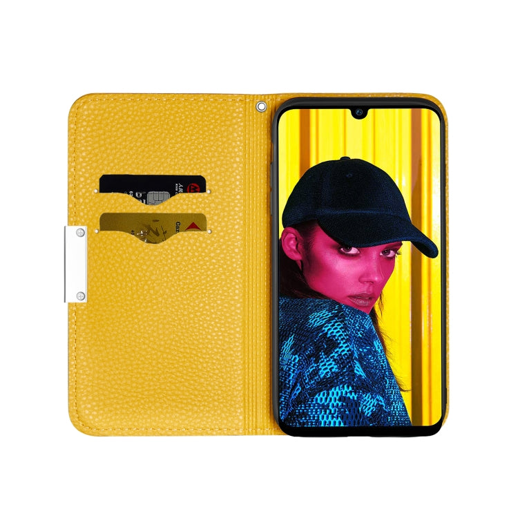 For Huawei P Smart (2019) Litchi Texture Horizontal Flip Leather Case with Holder & Card Slots