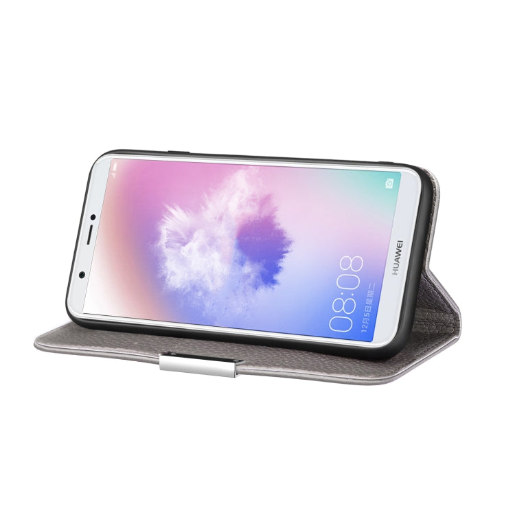 For Huawei Enjoy 7S Litchi Texture Horizontal Flip Leather Case with Holder & Card Slots