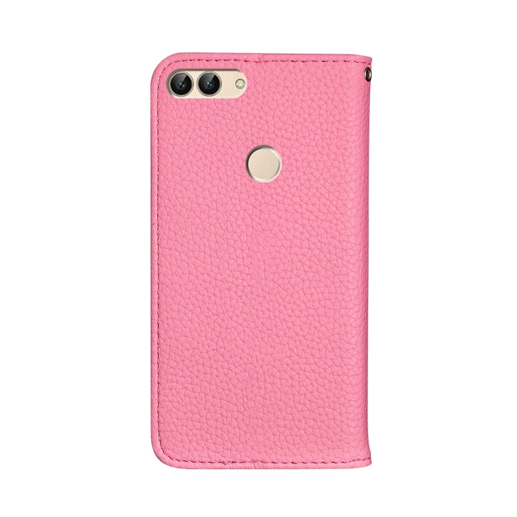For Huawei Enjoy 7S Litchi Texture Horizontal Flip Leather Case with Holder & Card Slots