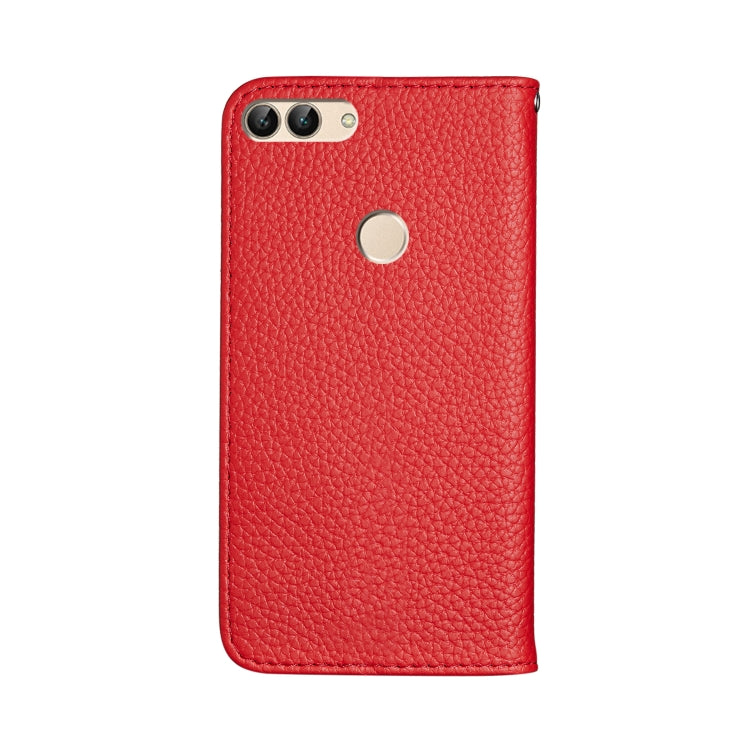 For Huawei Enjoy 7S Litchi Texture Horizontal Flip Leather Case with Holder & Card Slots