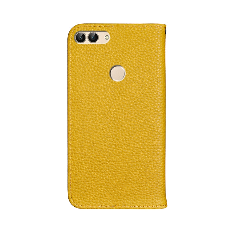 For Huawei Enjoy 7S Litchi Texture Horizontal Flip Leather Case with Holder & Card Slots