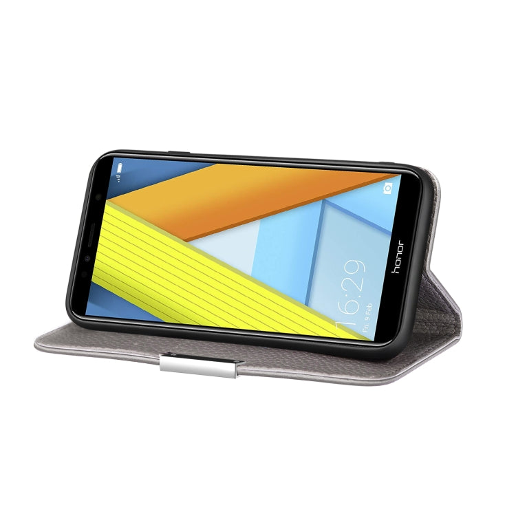 For Huawei Honor 7A Litchi Texture Horizontal Flip Leather Case with Holder & Card Slots