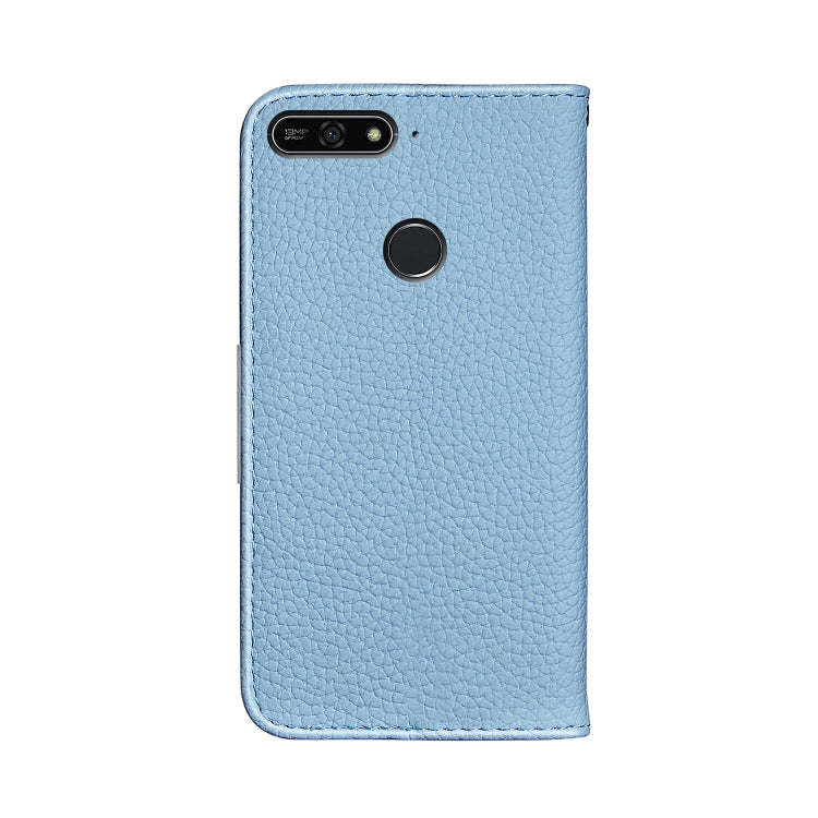 For Huawei Honor 7A Litchi Texture Horizontal Flip Leather Case with Holder & Card Slots