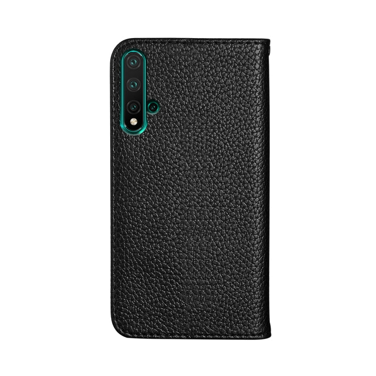 For Huawei Honor 20 Litchi Texture Horizontal Flip Leather Case with Holder & Card Slots