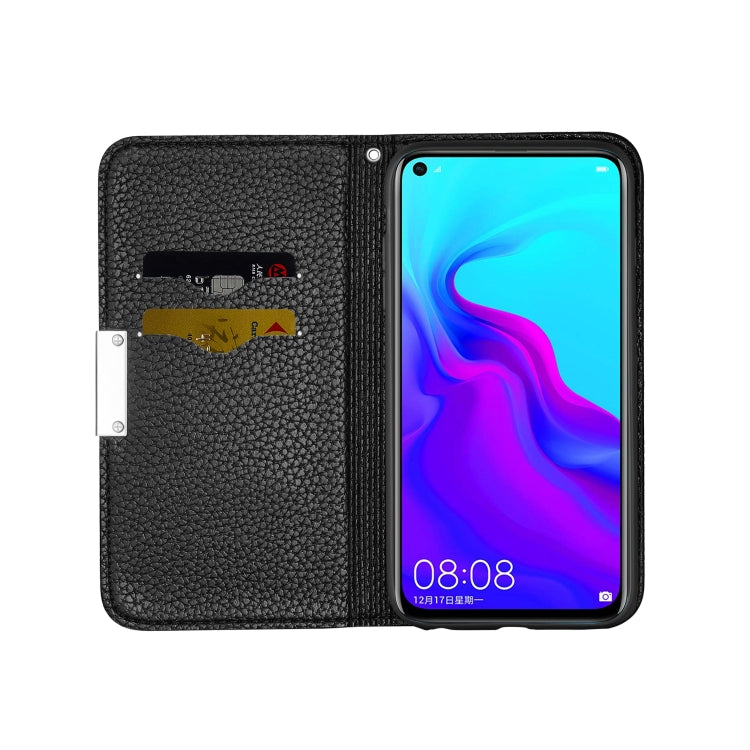 For Huawei Honor 20 Litchi Texture Horizontal Flip Leather Case with Holder & Card Slots