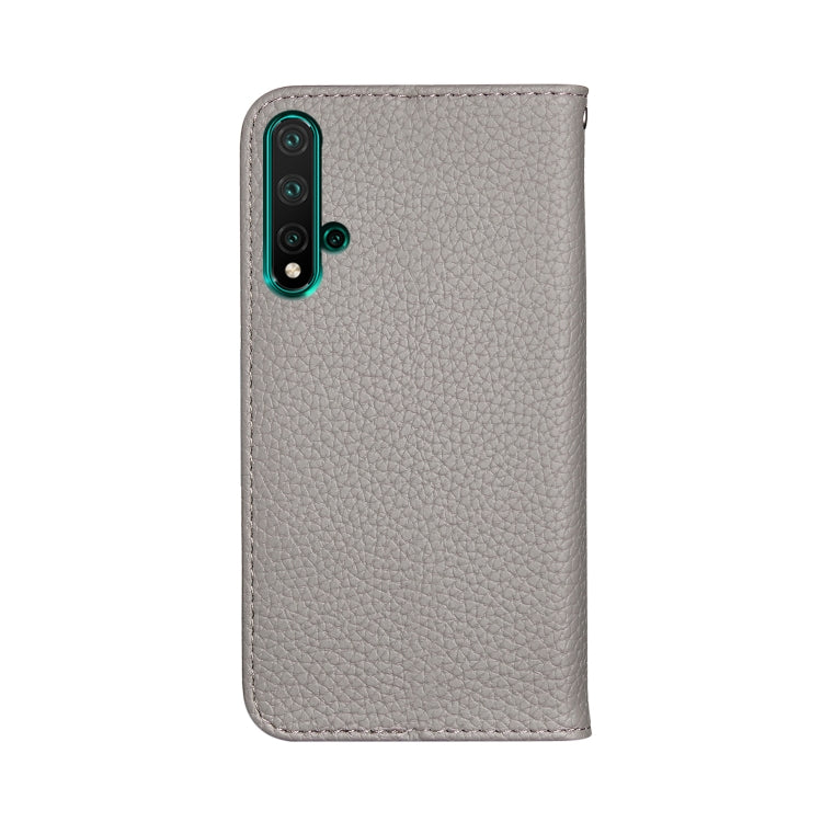 For Huawei Honor 20 Litchi Texture Horizontal Flip Leather Case with Holder & Card Slots