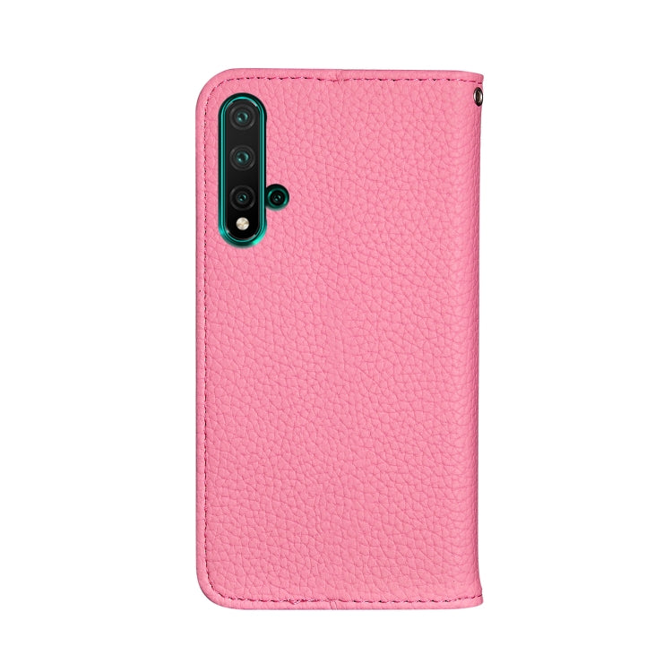 For Huawei Honor 20 Litchi Texture Horizontal Flip Leather Case with Holder & Card Slots