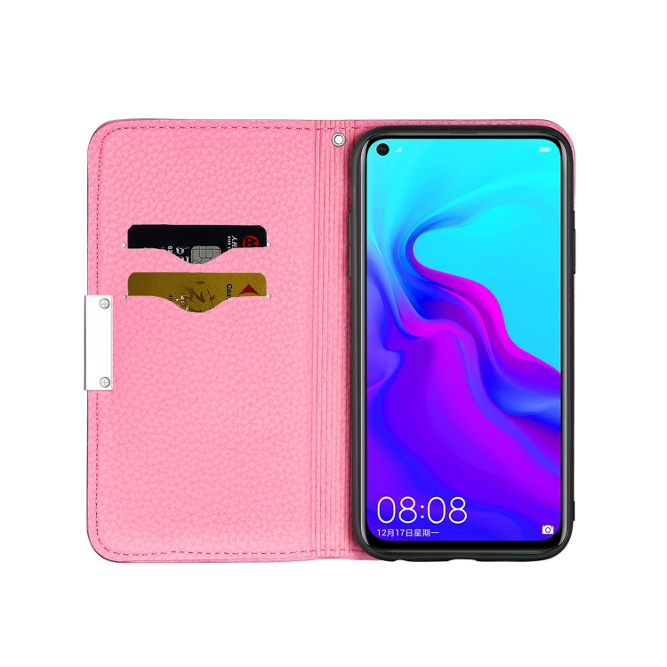 For Huawei Honor 20 Litchi Texture Horizontal Flip Leather Case with Holder & Card Slots