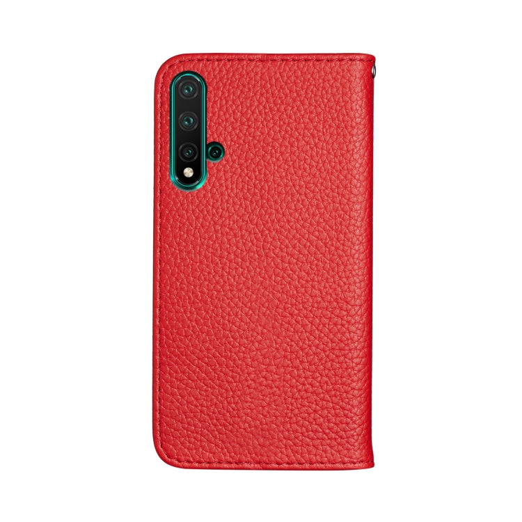 For Huawei Honor 20 Litchi Texture Horizontal Flip Leather Case with Holder & Card Slots